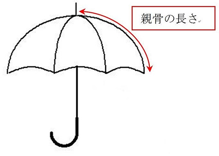 親骨の長さ