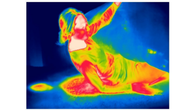 冬の布団の中と外の温度の可視化！